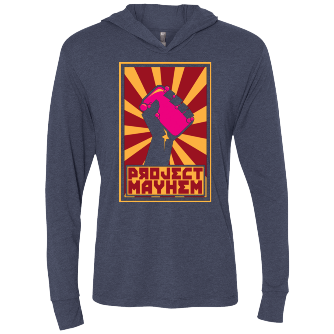 T-Shirts Vintage Navy / X-Small Project Mayhem Triblend Long Sleeve Hoodie Tee