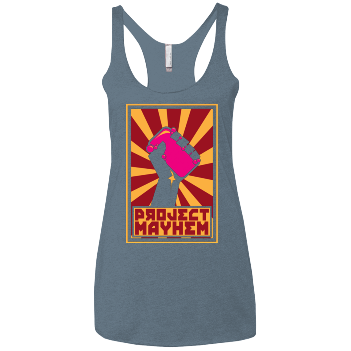 T-Shirts Indigo / X-Small Project Mayhem Women's Triblend Racerback Tank