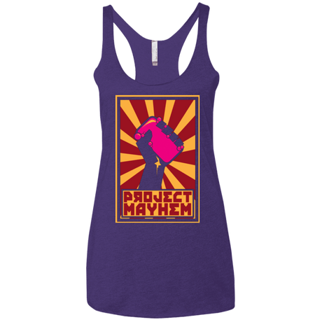 T-Shirts Purple / X-Small Project Mayhem Women's Triblend Racerback Tank