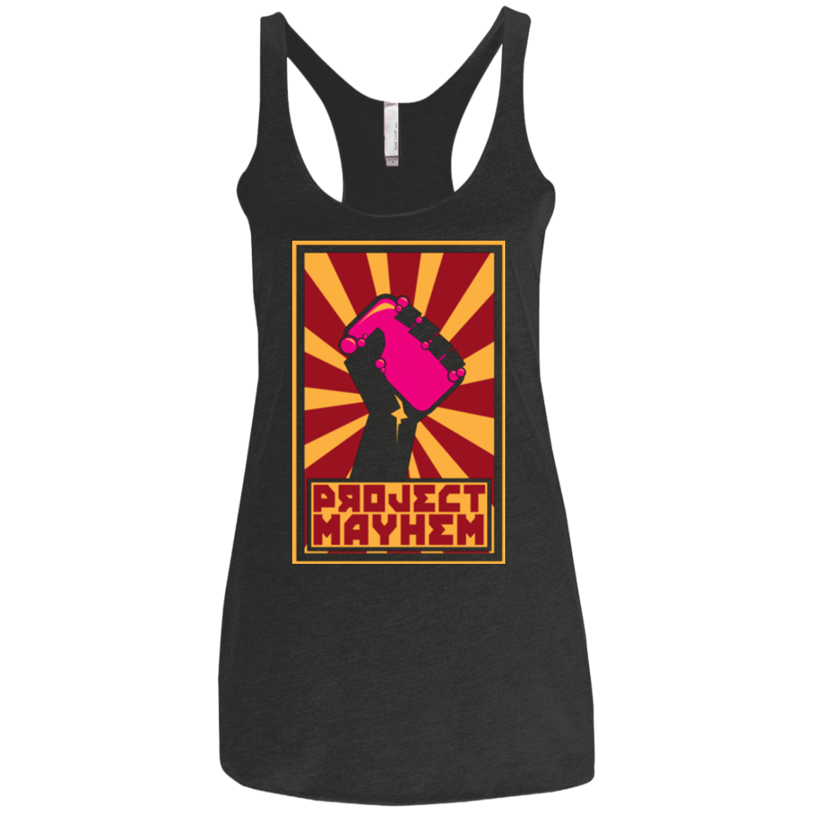 T-Shirts Vintage Black / X-Small Project Mayhem Women's Triblend Racerback Tank
