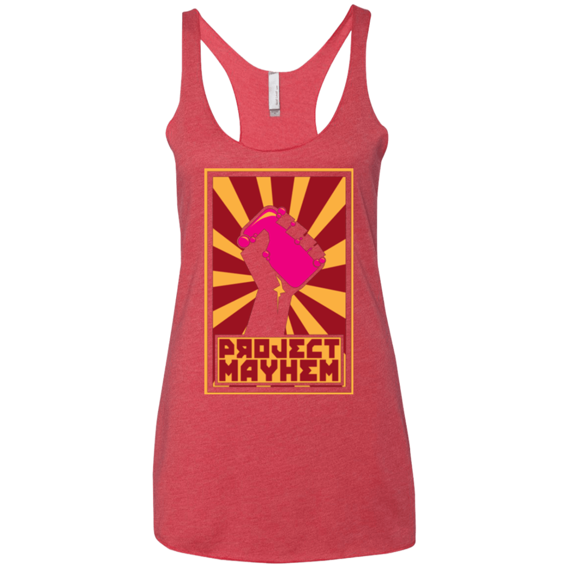 T-Shirts Vintage Red / X-Small Project Mayhem Women's Triblend Racerback Tank