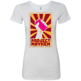 T-Shirts Heather White / Small Project Mayhem Women's Triblend T-Shirt