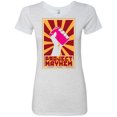 T-Shirts Heather White / Small Project Mayhem Women's Triblend T-Shirt