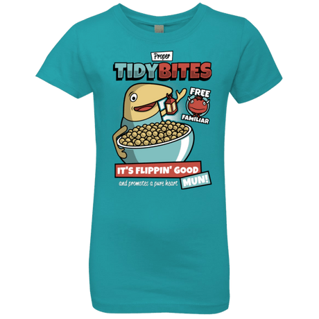 T-Shirts Tahiti Blue / YXS PROPER TIDY BITES Girls Premium T-Shirt