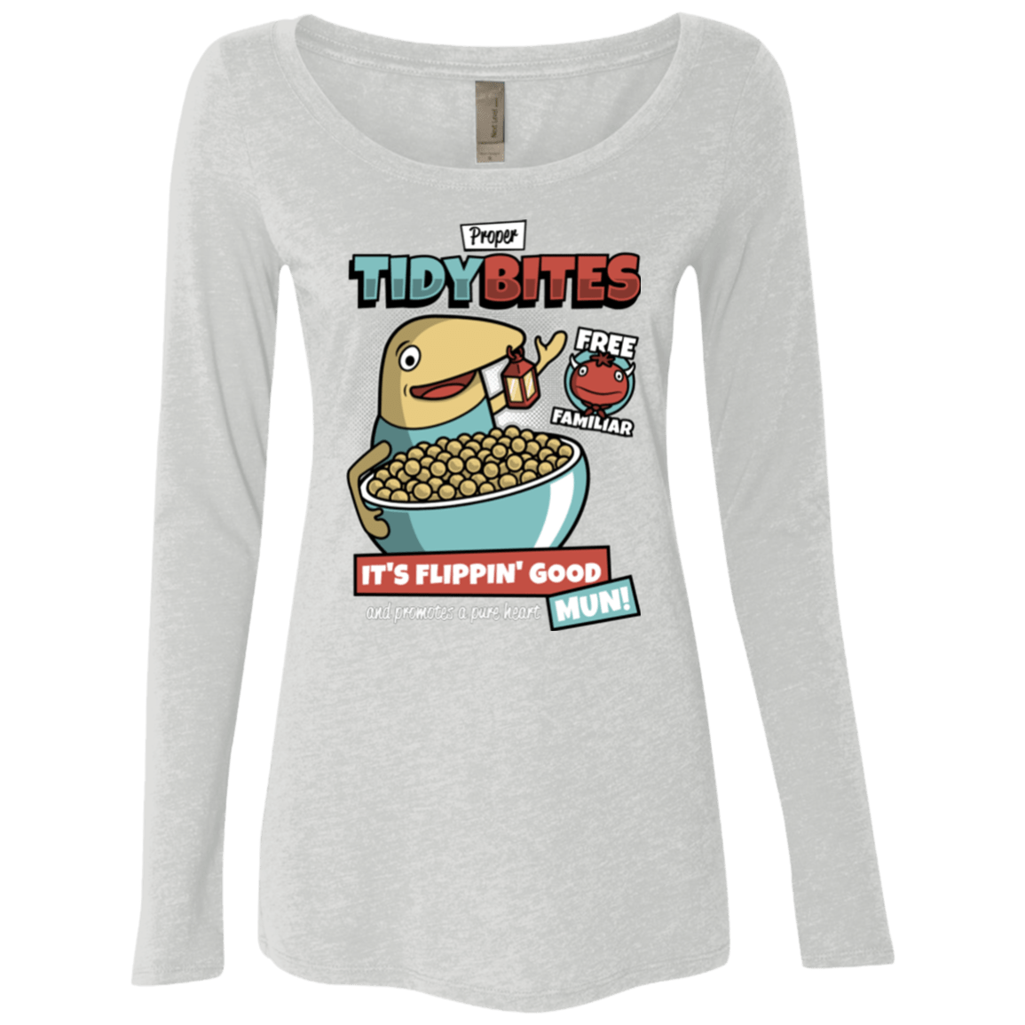 T-Shirts Heather White / Small PROPER TIDY BITES Women's Triblend Long Sleeve Shirt