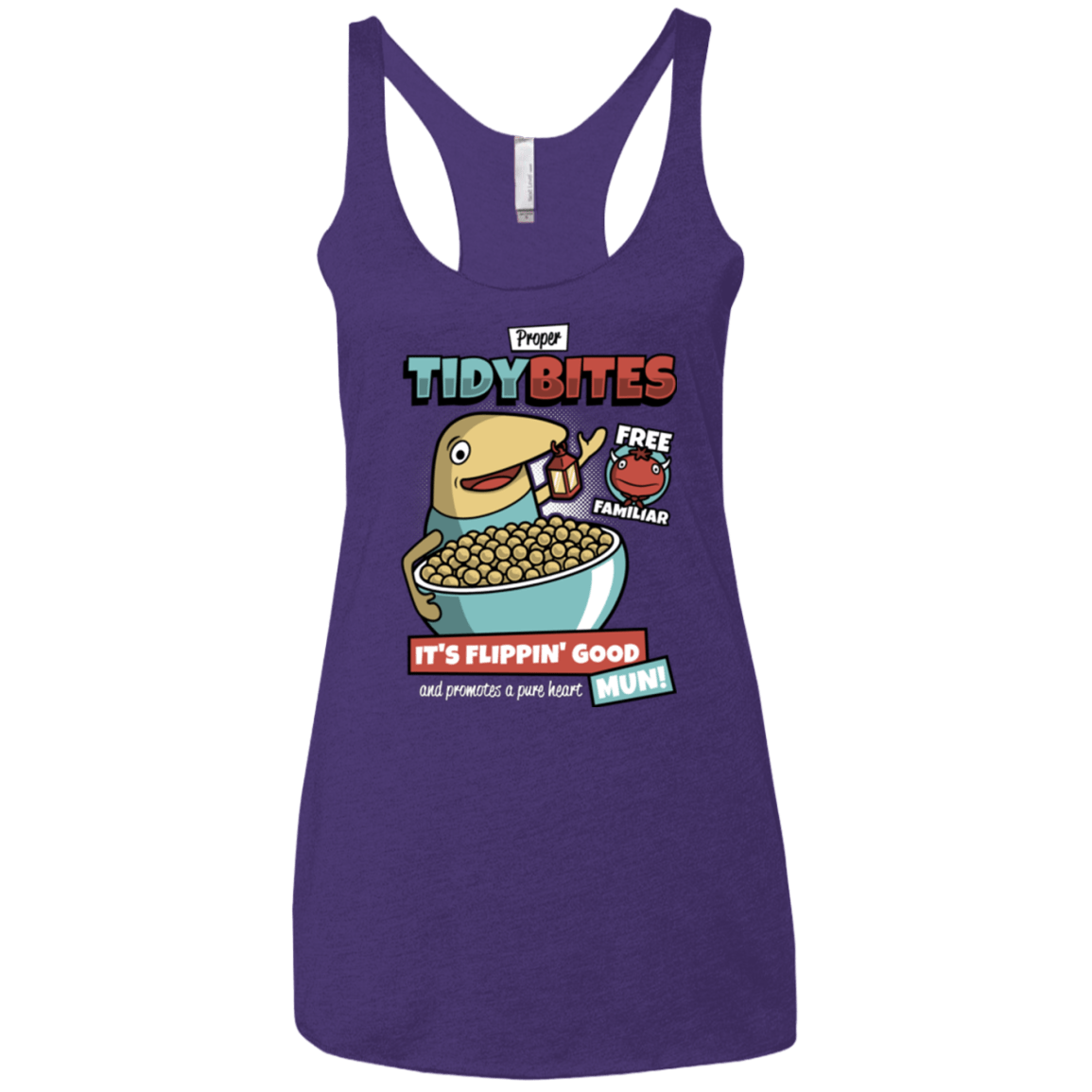 T-Shirts Purple / X-Small PROPER TIDY BITES Women's Triblend Racerback Tank