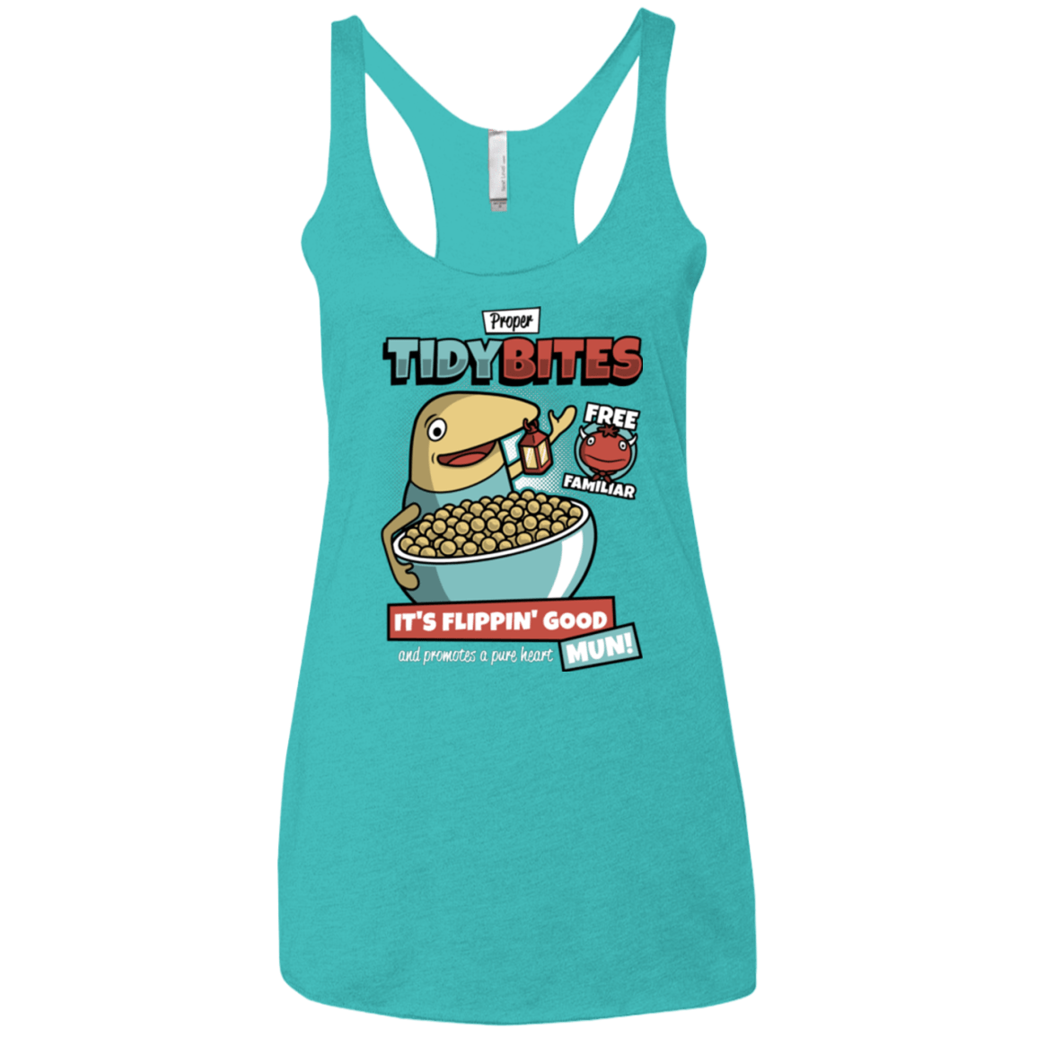 T-Shirts Tahiti Blue / X-Small PROPER TIDY BITES Women's Triblend Racerback Tank
