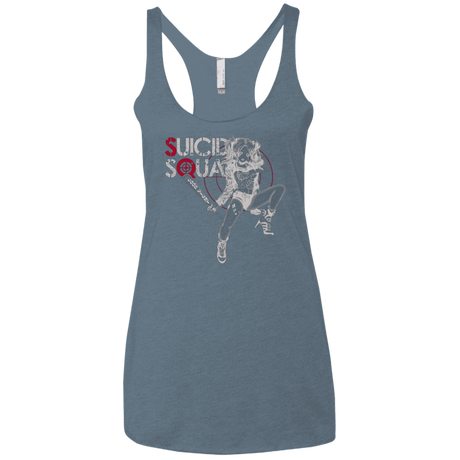 T-Shirts Indigo / X-Small Property of J Women's Triblend Racerback Tank
