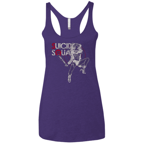 T-Shirts Purple / X-Small Property of J Women's Triblend Racerback Tank