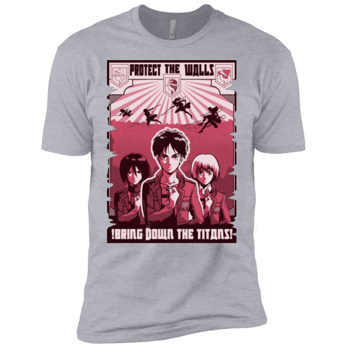 T-Shirts Heather Grey / YXS Protect the Walls Boys Premium T-Shirt