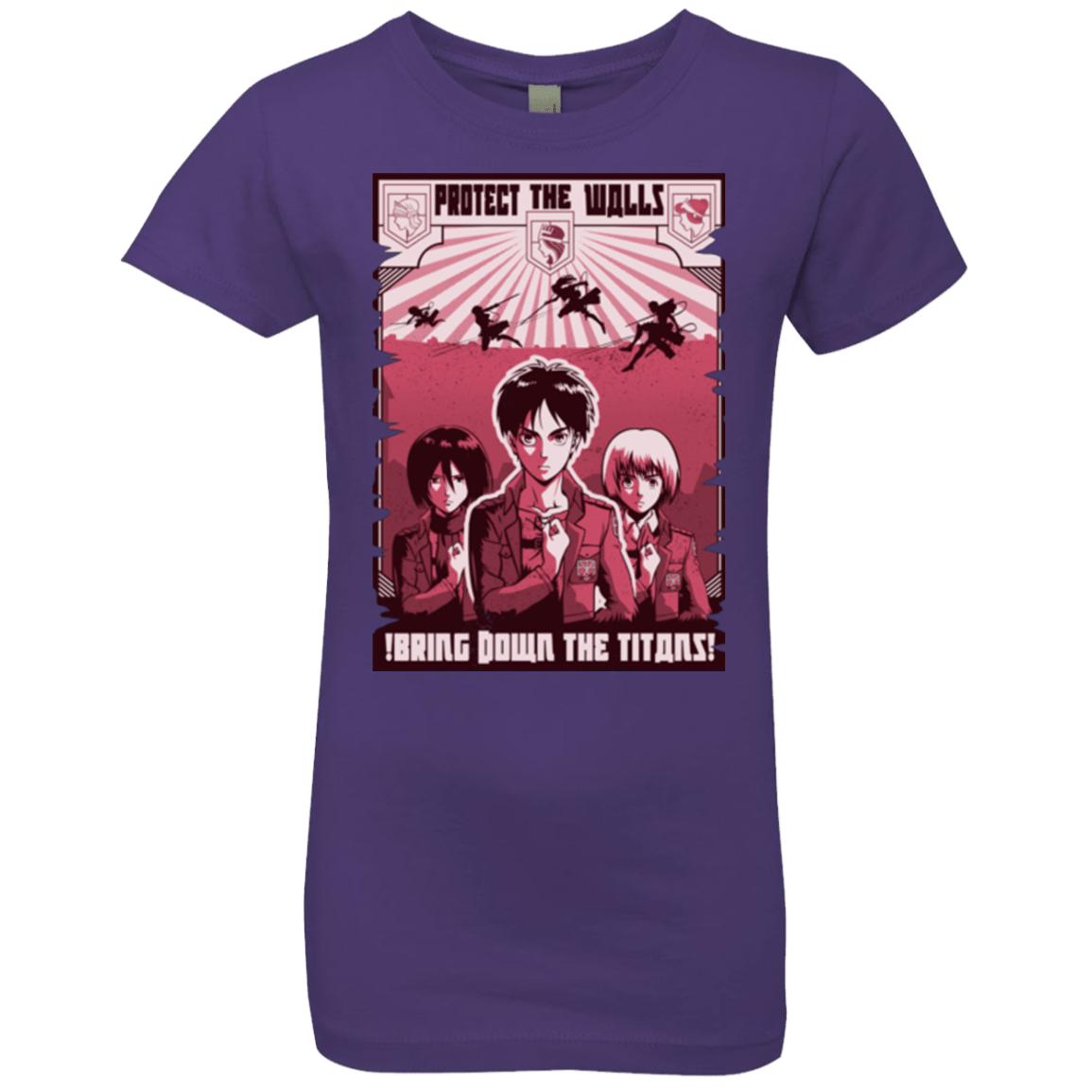T-Shirts Purple Rush / YXS Protect the Walls Girls Premium T-Shirt