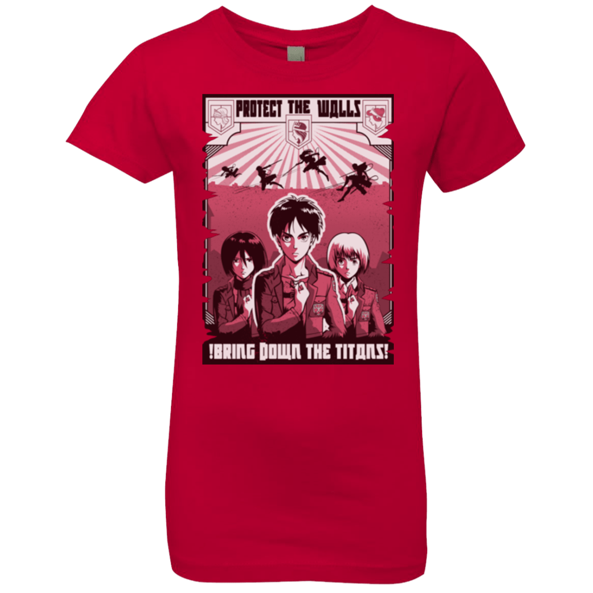 T-Shirts Red / YXS Protect the Walls Girls Premium T-Shirt