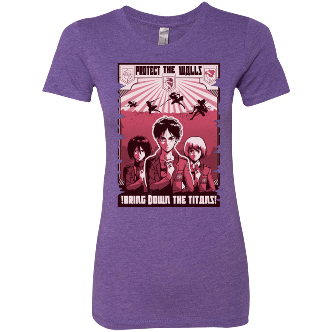 T-Shirts Purple Rush / Small Protect the Walls Women's Triblend T-Shirt