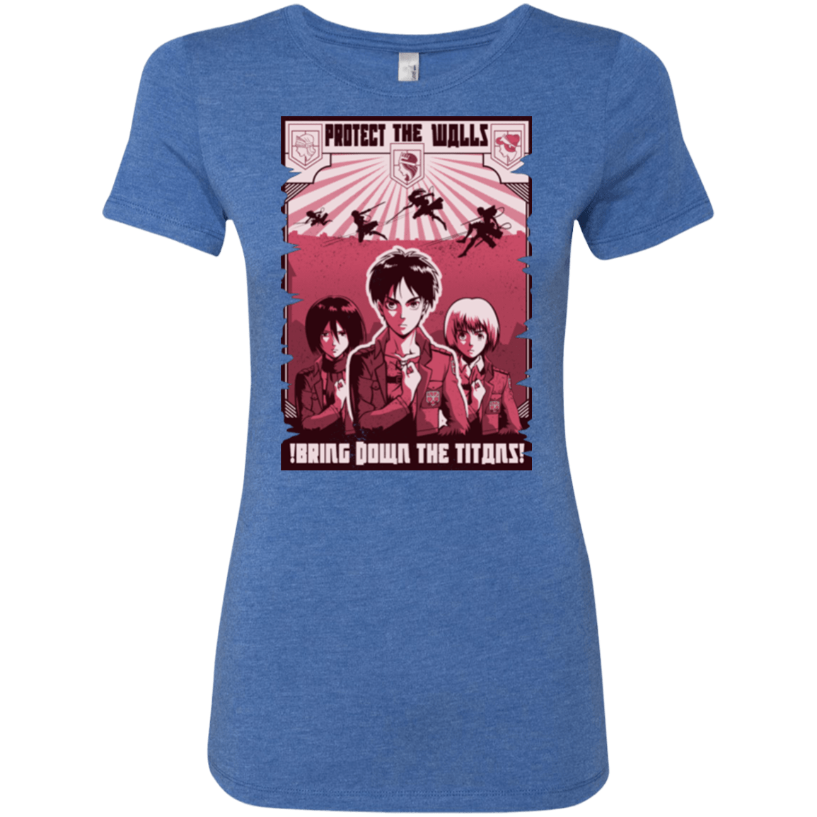 T-Shirts Vintage Royal / Small Protect the Walls Women's Triblend T-Shirt