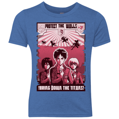 T-Shirts Vintage Royal / YXS Protect the Walls Youth Triblend T-Shirt