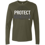 T-Shirts Military Green / Small Protect This House Men's Premium Long Sleeve