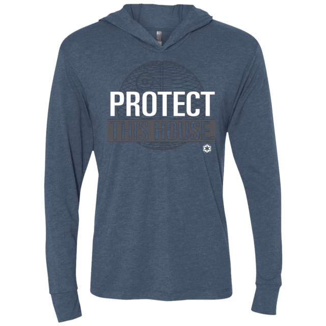 T-Shirts Indigo / X-Small Protect This House Triblend Long Sleeve Hoodie Tee
