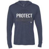 T-Shirts Vintage Navy / X-Small Protect This House Triblend Long Sleeve Hoodie Tee