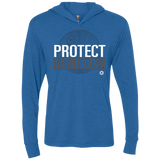 T-Shirts Vintage Royal / X-Small Protect This House Triblend Long Sleeve Hoodie Tee