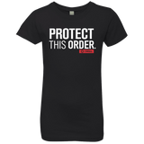 T-Shirts Black / YXS Protect This Order Girls Premium T-Shirt