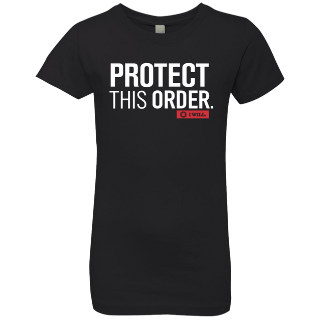 T-Shirts Black / YXS Protect This Order Girls Premium T-Shirt