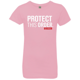 T-Shirts Light Pink / YXS Protect This Order Girls Premium T-Shirt