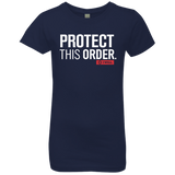 T-Shirts Midnight Navy / YXS Protect This Order Girls Premium T-Shirt