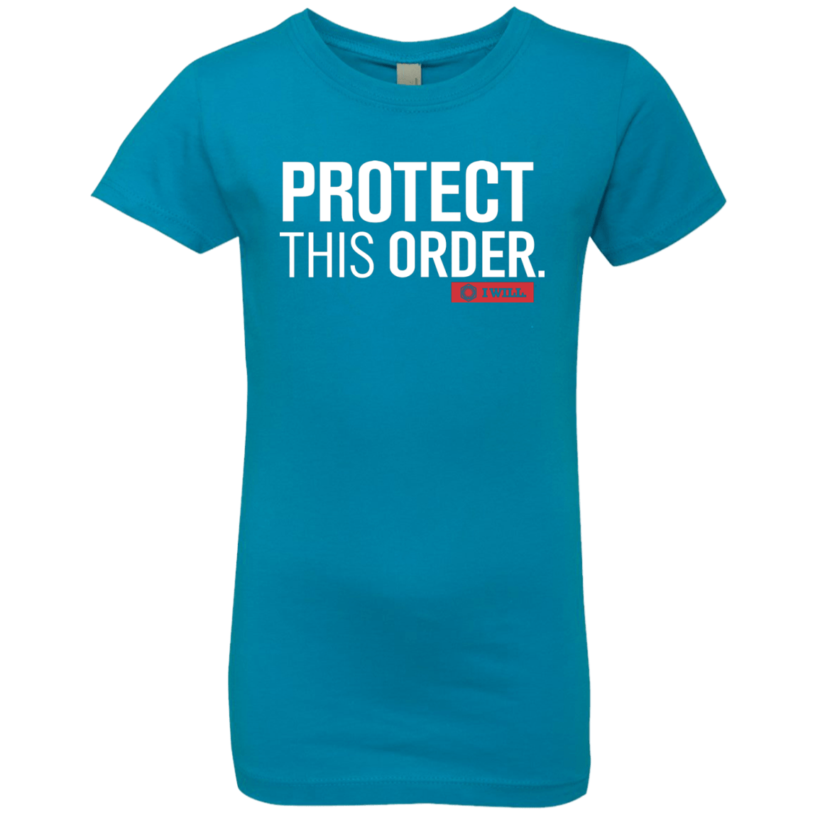 T-Shirts Turquoise / YXS Protect This Order Girls Premium T-Shirt