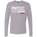 T-Shirts Heather Grey / Small Protect This Order Men's Premium Long Sleeve