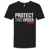 T-Shirts Black / X-Small Protect This Order Men's Premium V-Neck
