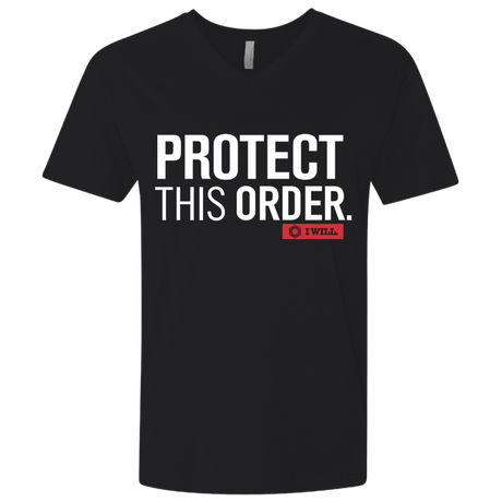T-Shirts Black / X-Small Protect This Order Men's Premium V-Neck