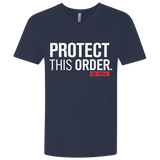 T-Shirts Midnight Navy / X-Small Protect This Order Men's Premium V-Neck