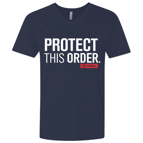 T-Shirts Midnight Navy / X-Small Protect This Order Men's Premium V-Neck