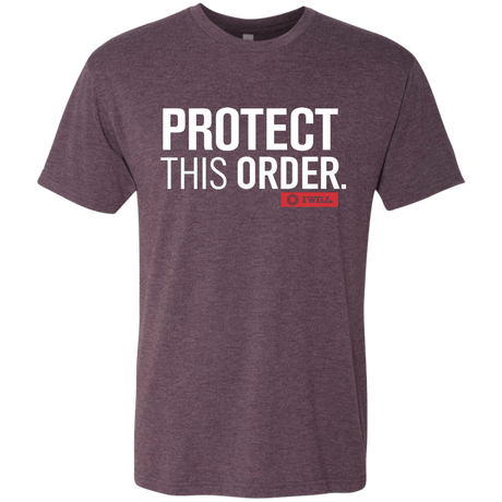 T-Shirts Vintage Purple / Small Protect This Order Men's Triblend T-Shirt