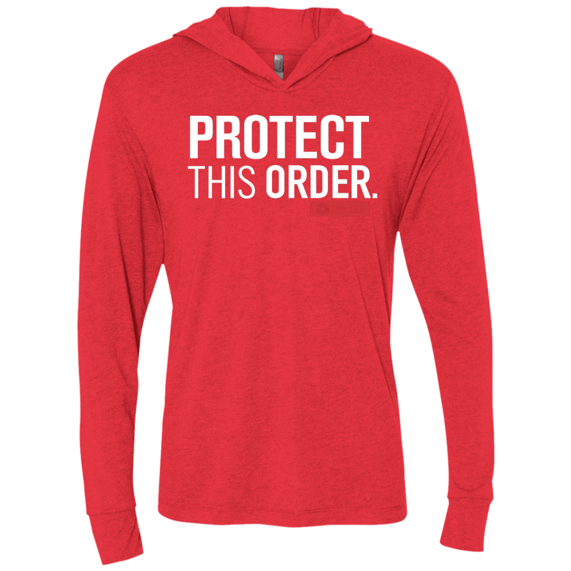 T-Shirts Vintage Red / X-Small Protect This Order Triblend Long Sleeve Hoodie Tee