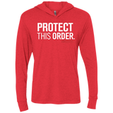 T-Shirts Vintage Red / X-Small Protect This Order Triblend Long Sleeve Hoodie Tee