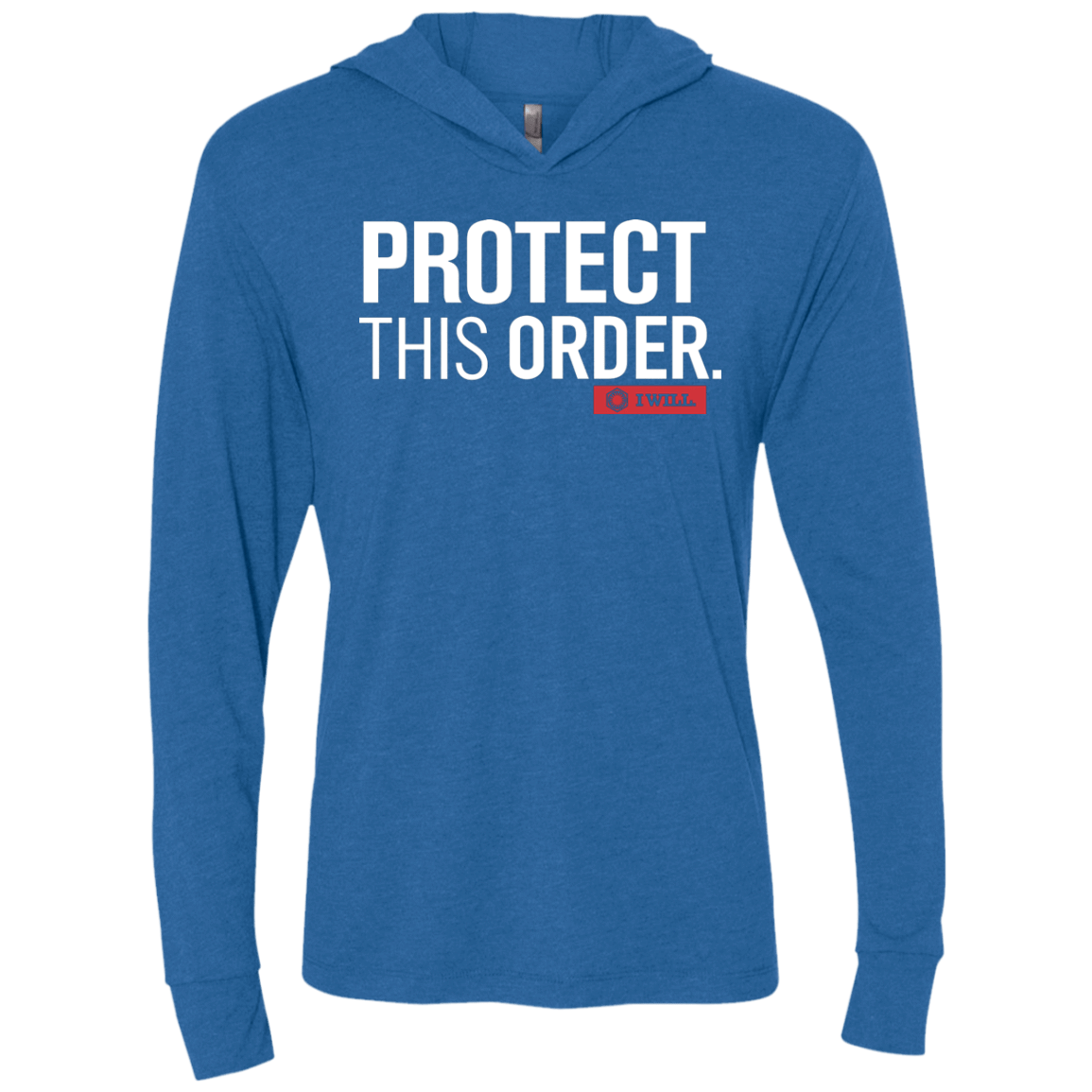 T-Shirts Vintage Royal / X-Small Protect This Order Triblend Long Sleeve Hoodie Tee