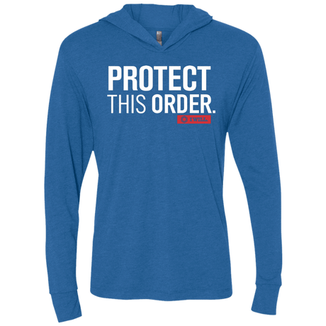 T-Shirts Vintage Royal / X-Small Protect This Order Triblend Long Sleeve Hoodie Tee