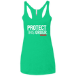 T-Shirts Envy / X-Small Protect This Order Women's Triblend Racerback Tank