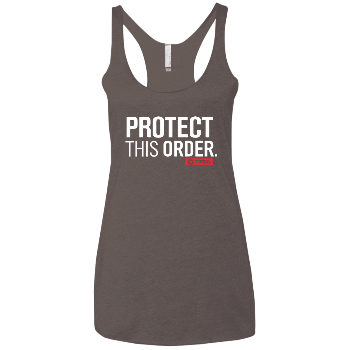 T-Shirts Macchiato / X-Small Protect This Order Women's Triblend Racerback Tank