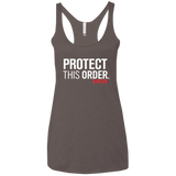T-Shirts Macchiato / X-Small Protect This Order Women's Triblend Racerback Tank
