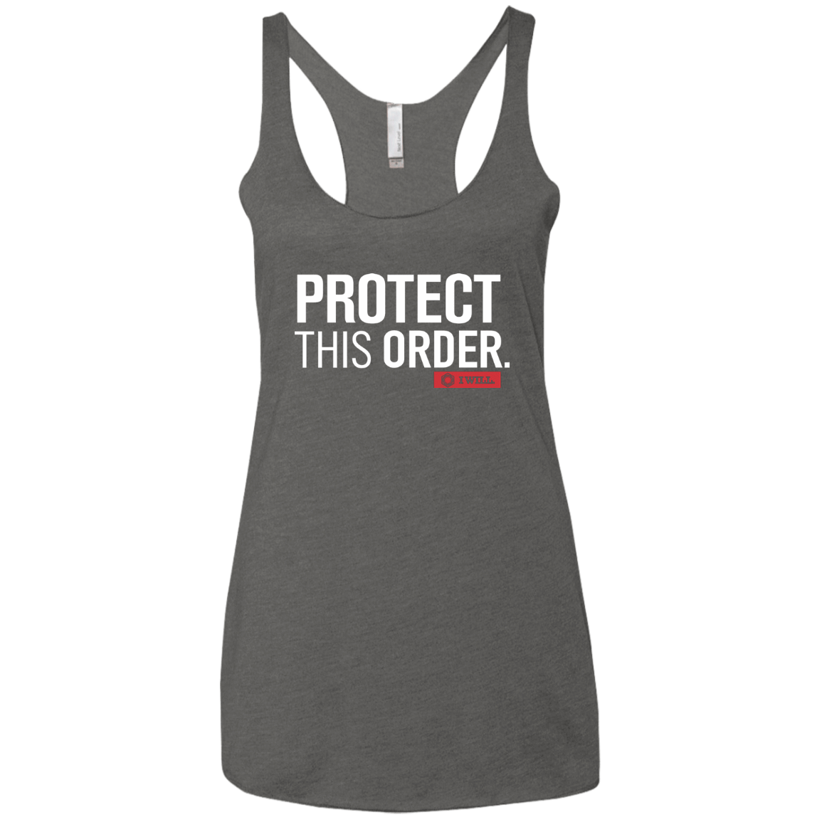 T-Shirts Premium Heather / X-Small Protect This Order Women's Triblend Racerback Tank