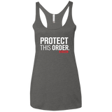T-Shirts Premium Heather / X-Small Protect This Order Women's Triblend Racerback Tank