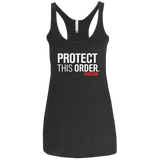 T-Shirts Vintage Black / X-Small Protect This Order Women's Triblend Racerback Tank
