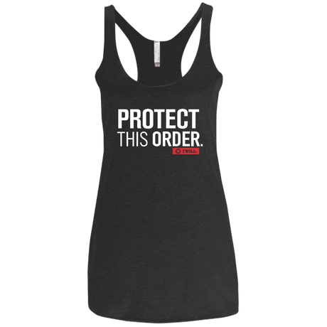 T-Shirts Vintage Black / X-Small Protect This Order Women's Triblend Racerback Tank