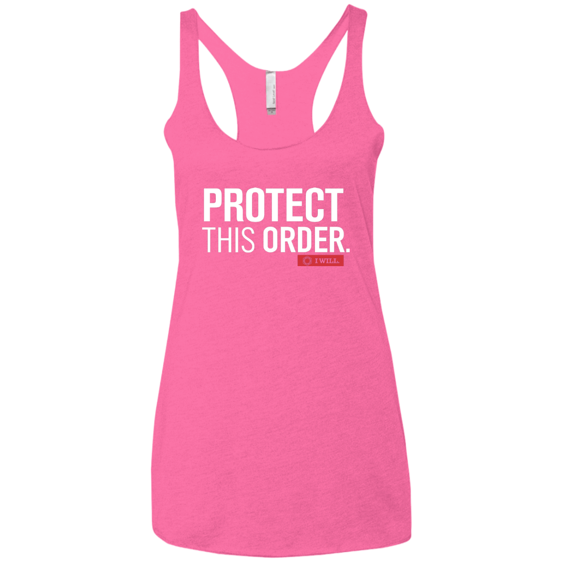 T-Shirts Vintage Pink / X-Small Protect This Order Women's Triblend Racerback Tank