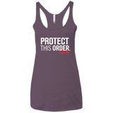 T-Shirts Vintage Purple / X-Small Protect This Order Women's Triblend Racerback Tank