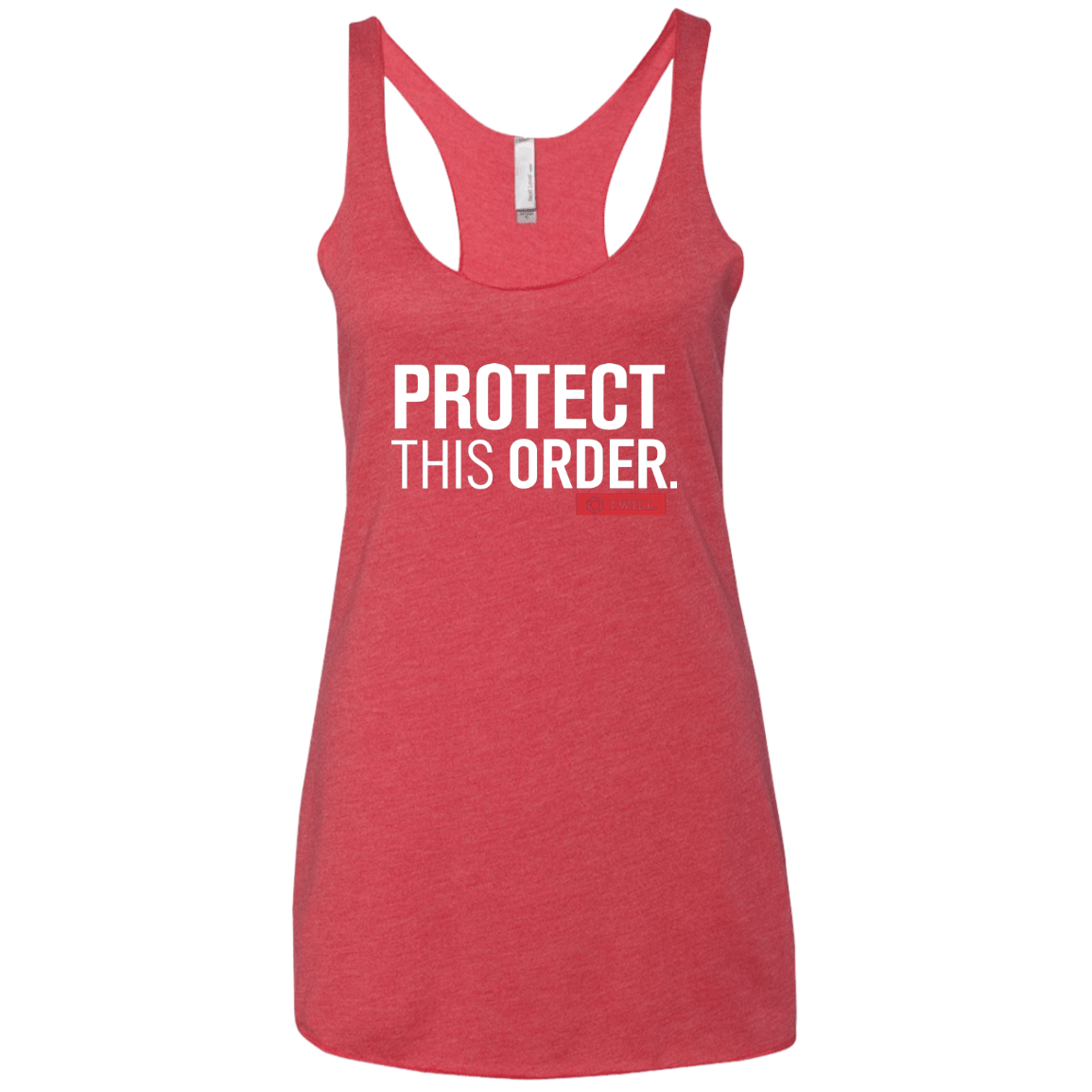 T-Shirts Vintage Red / X-Small Protect This Order Women's Triblend Racerback Tank