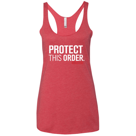 T-Shirts Vintage Red / X-Small Protect This Order Women's Triblend Racerback Tank
