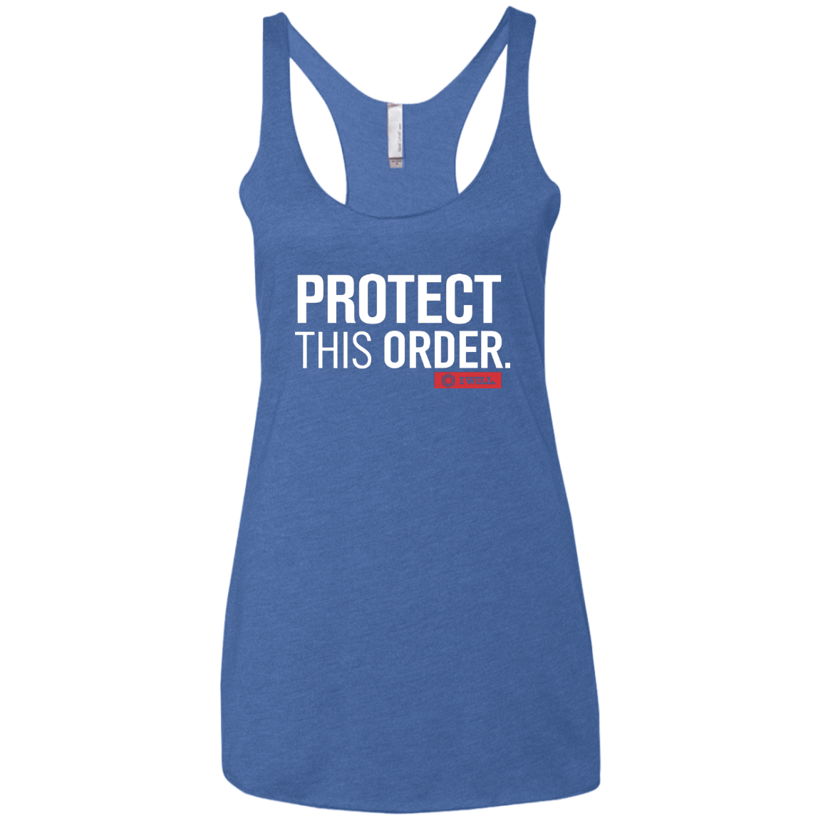 T-Shirts Vintage Royal / X-Small Protect This Order Women's Triblend Racerback Tank